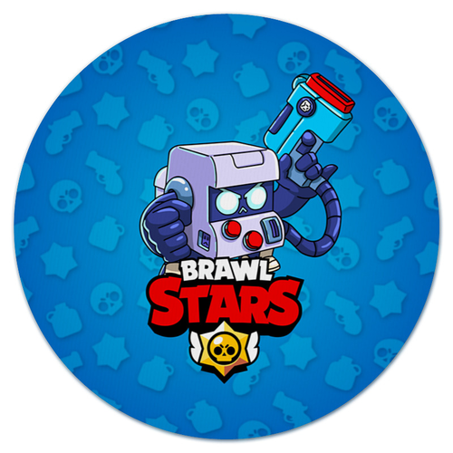 Заказать коврик для мышки в Москве. Коврик для мышки (круглый) BRAWL STARS 8-BIT от geekbox - готовые дизайны и нанесение принтов.