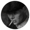 Заказать коврик для мышки в Москве. Коврик для мышки (круглый) Tommy Shelby - Острые козырьки от Дана Столыпина - готовые дизайны и нанесение принтов.