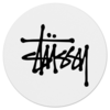Заказать коврик для мышки в Москве. Коврик для мышки (круглый) Stussy от DESIGNER   - готовые дизайны и нанесение принтов.