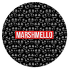 Заказать коврик для мышки в Москве. Коврик для мышки (круглый) Marshmello от THE_NISE  - готовые дизайны и нанесение принтов.
