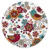 Заказать коврик для мышки в Москве. Коврик для мышки (круглый) Птицы и цветы от THE_NISE  - готовые дизайны и нанесение принтов.