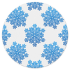 Заказать коврик для мышки в Москве. Коврик для мышки (круглый) Голубые снежинки от THE_NISE  - готовые дизайны и нанесение принтов.