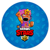 Заказать коврик для мышки в Москве. Коврик для мышки (круглый) BRAWL STARS SANDY от geekbox - готовые дизайны и нанесение принтов.