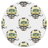 Заказать коврик для мышки в Москве. Коврик для мышки (круглый) Роспись на черепе от THE_NISE  - готовые дизайны и нанесение принтов.