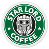 Заказать коврик для мышки в Москве. Коврик для мышки (круглый) Star Lord Coffee от skynatural - готовые дизайны и нанесение принтов.