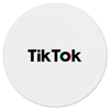 Заказать коврик для мышки в Москве. Коврик для мышки (круглый) TikTok  от DESIGNER   - готовые дизайны и нанесение принтов.
