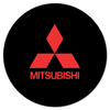 Заказать коврик для мышки в Москве. Коврик для мышки (круглый) MITSUBISHI от DESIGNER   - готовые дизайны и нанесение принтов.