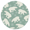 Заказать коврик для мышки в Москве. Коврик для мышки (круглый) белый медведь от THE_NISE  - готовые дизайны и нанесение принтов.