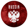 Заказать коврик для мышки в Москве. Коврик для мышки (круглый)  Герб России от THE_NISE  - готовые дизайны и нанесение принтов.
