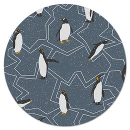 Заказать коврик для мышки в Москве. Коврик для мышки (круглый) пингвины от THE_NISE  - готовые дизайны и нанесение принтов.