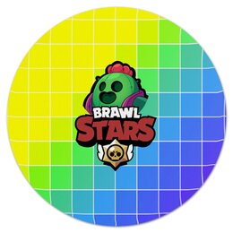 Заказать коврик для мышки в Москве. Коврик для мышки (круглый) Brawl Stars от THE_NISE  - готовые дизайны и нанесение принтов.