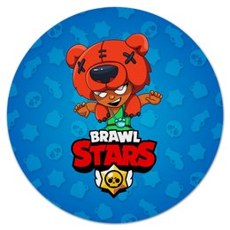 Заказать коврик для мышки в Москве. Коврик для мышки (круглый) BRAWL STARS NITA от geekbox - готовые дизайны и нанесение принтов.