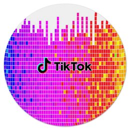 Заказать коврик для мышки в Москве. Коврик для мышки (круглый) Tik Tok от THE_NISE  - готовые дизайны и нанесение принтов.