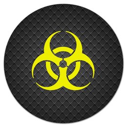 Заказать коврик для мышки в Москве. Коврик для мышки (круглый) Biohazard от THE_NISE  - готовые дизайны и нанесение принтов.