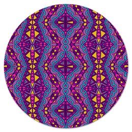 Заказать коврик для мышки в Москве. Коврик для мышки (круглый) Фиолетовая мозаика от THE_NISE  - готовые дизайны и нанесение принтов.