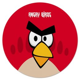 Заказать коврик для мышки в Москве. Коврик для мышки (круглый) Angry Birds (Terence) от Аня Лукьянова - готовые дизайны и нанесение принтов.