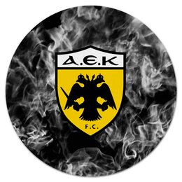 Заказать коврик для мышки в Москве. Коврик для мышки (круглый) AEK FC от THE_NISE  - готовые дизайны и нанесение принтов.