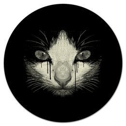 Заказать коврик для мышки в Москве. Коврик для мышки (круглый) Cat night от Илья Щеблецов - готовые дизайны и нанесение принтов.