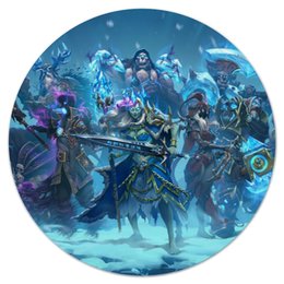 Заказать коврик для мышки в Москве. Коврик для мышки (круглый) Knights Of The Frozen Throne от Media M  - готовые дизайны и нанесение принтов.