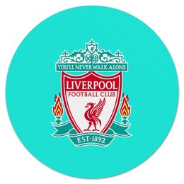 Заказать коврик для мышки в Москве. Коврик для мышки (круглый)  Liverpool от THE_NISE  - готовые дизайны и нанесение принтов.