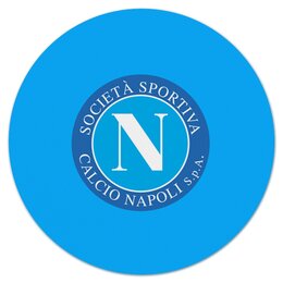 Заказать коврик для мышки в Москве. Коврик для мышки (круглый) Calcio Napoli от THE_NISE  - готовые дизайны и нанесение принтов.