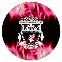 Заказать коврик для мышки в Москве. Коврик для мышки (круглый)  Liverpool от THE_NISE  - готовые дизайны и нанесение принтов.