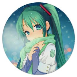 Заказать коврик для мышки в Москве. Коврик для мышки (круглый) Miku Hatsune Sush от Дмитрий Кот - готовые дизайны и нанесение принтов.