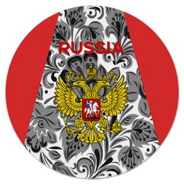 Заказать коврик для мышки в Москве. Коврик для мышки (круглый) Russia от THE_NISE  - готовые дизайны и нанесение принтов.