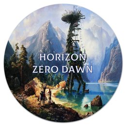 Заказать коврик для мышки в Москве. Коврик для мышки (круглый) Horizon Zero Dawn от THE_NISE  - готовые дизайны и нанесение принтов.