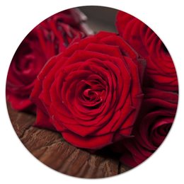 Заказать коврик для мышки в Москве. Коврик для мышки (круглый) Букет роз от THE_NISE  - готовые дизайны и нанесение принтов.
