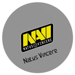 Заказать коврик для мышки в Москве. Коврик для мышки (круглый) Natus Vincere от THE_NISE  - готовые дизайны и нанесение принтов.