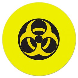 Заказать коврик для мышки в Москве. Коврик для мышки (круглый) Biohazard от THE_NISE  - готовые дизайны и нанесение принтов.