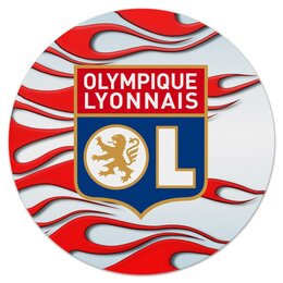 Заказать коврик для мышки в Москве. Коврик для мышки (круглый) Olympique Lyonnais от THE_NISE  - готовые дизайны и нанесение принтов.