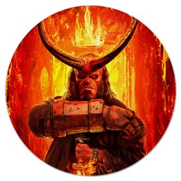 Заказать коврик для мышки в Москве. Коврик для мышки (круглый) Hellboy от THE_NISE  - готовые дизайны и нанесение принтов.