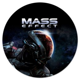 Заказать коврик для мышки в Москве. Коврик для мышки (круглый) Mass Effect от geekbox - готовые дизайны и нанесение принтов.