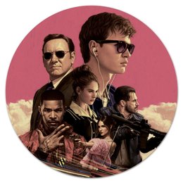 Заказать коврик для мышки в Москве. Коврик для мышки (круглый) Baby Driver от Media M  - готовые дизайны и нанесение принтов.