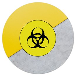 Заказать коврик для мышки в Москве. Коврик для мышки (круглый) Biohazard от THE_NISE  - готовые дизайны и нанесение принтов.