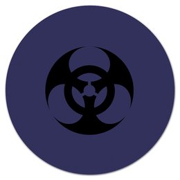 Заказать коврик для мышки в Москве. Коврик для мышки (круглый) Biohazard от THE_NISE  - готовые дизайны и нанесение принтов.