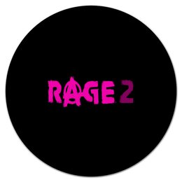 Заказать коврик для мышки в Москве. Коврик для мышки (круглый)  Rage 2 от THE_NISE  - готовые дизайны и нанесение принтов.