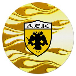 Заказать коврик для мышки в Москве. Коврик для мышки (круглый) AEK FC от THE_NISE  - готовые дизайны и нанесение принтов.