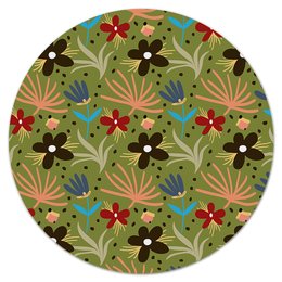 Заказать коврик для мышки в Москве. Коврик для мышки (круглый) цветы от THE_NISE  - готовые дизайны и нанесение принтов.