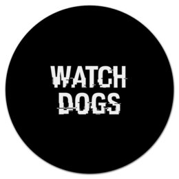 Заказать коврик для мышки в Москве. Коврик для мышки (круглый) Watch Dogs от THE_NISE  - готовые дизайны и нанесение принтов.