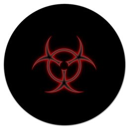 Заказать коврик для мышки в Москве. Коврик для мышки (круглый) Biohazard от THE_NISE  - готовые дизайны и нанесение принтов.