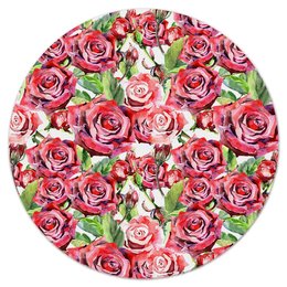 Заказать коврик для мышки в Москве. Коврик для мышки (круглый) сад роз от THE_NISE  - готовые дизайны и нанесение принтов.