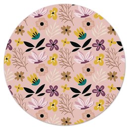Заказать коврик для мышки в Москве. Коврик для мышки (круглый) цветы от THE_NISE  - готовые дизайны и нанесение принтов.