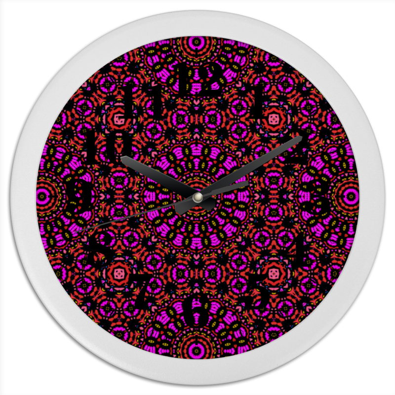 Printio Часы круглые из пластика Purple printio часы круглые из дерева purple