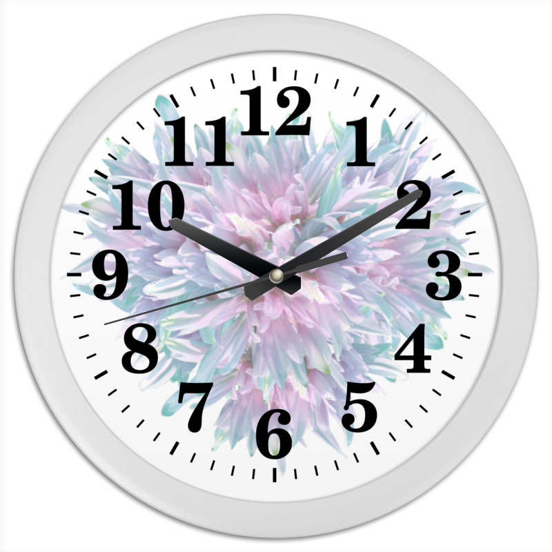 Printio Часы круглые из пластика Цветочная пастель printio часы круглые из пластика цветочная пастель