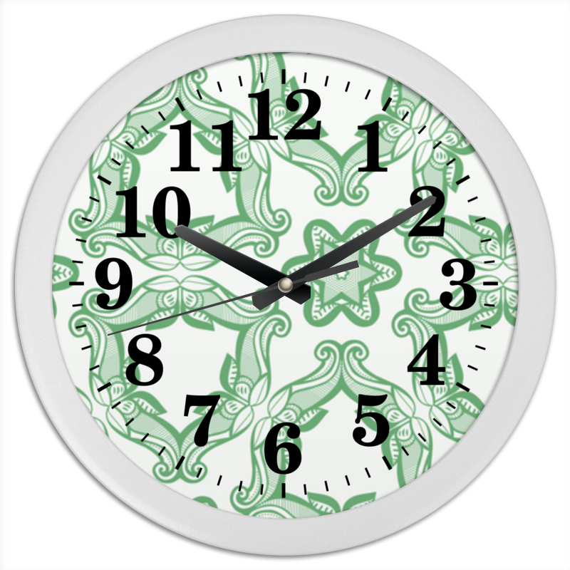 Printio Часы круглые из пластика Индийские мотивы printio часы круглые из пластика лесные мотивы