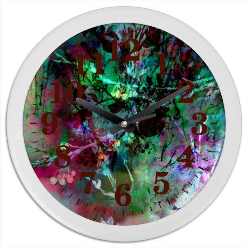 Printio Часы круглые из пластика Путаница. абстракция printio часы круглые из пластика цветная абстракция