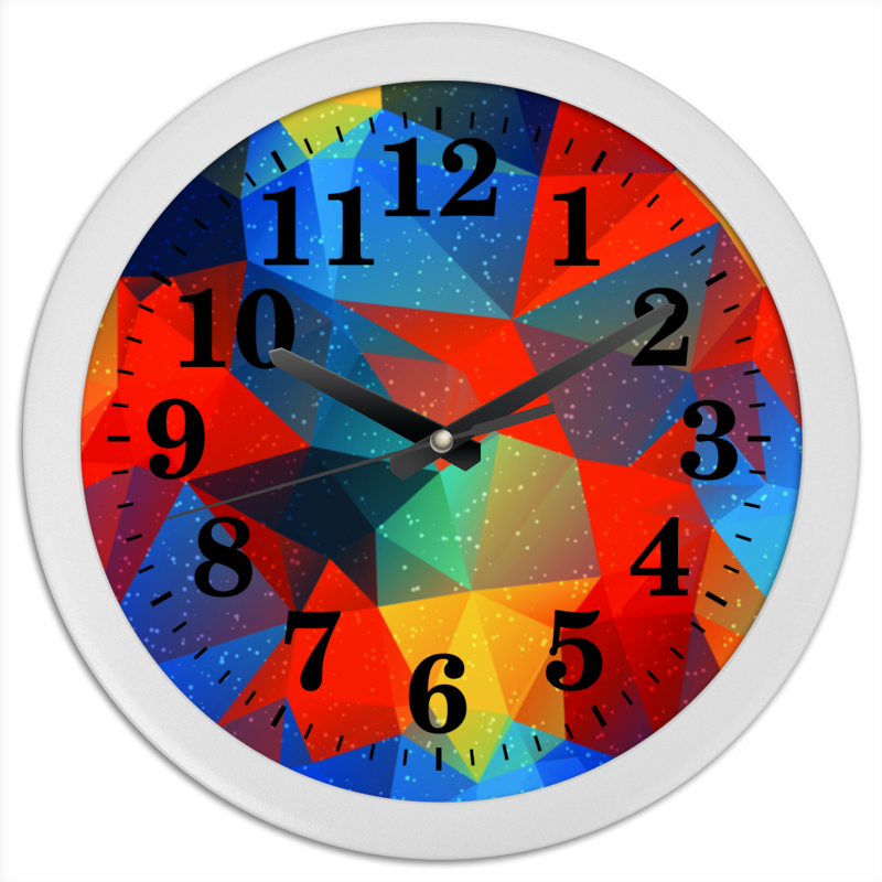 Printio Часы круглые из пластика Абстракция printio часы круглые из пластика оптимистичная абстракция